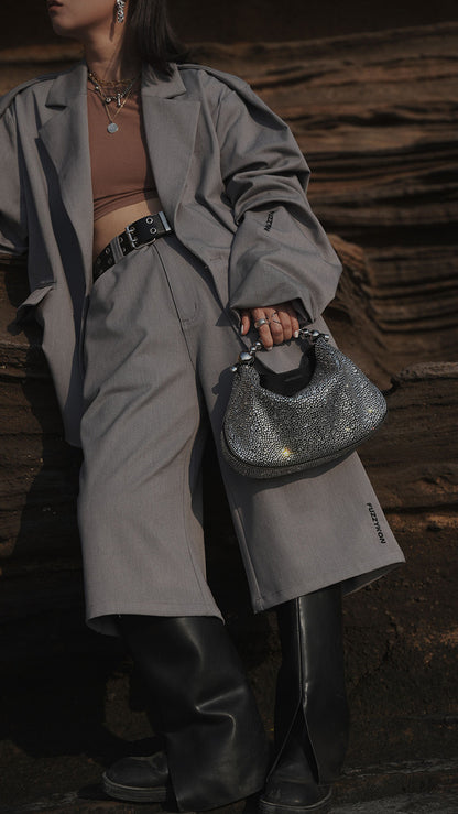 IUBALLET Beaded Chain Hobo Bag - POWER.