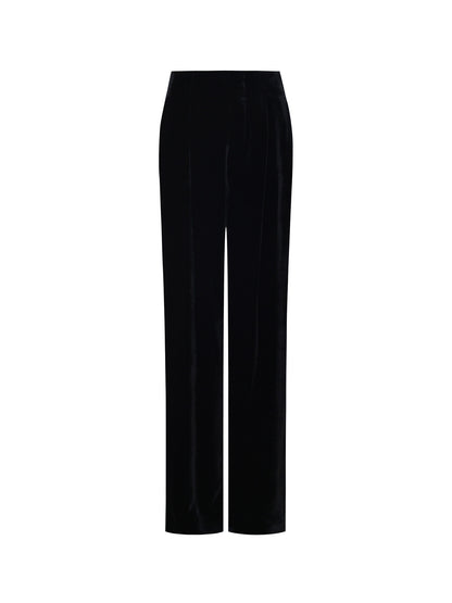 M ESSENTIAL Marquette designer label dyed velvet lapel straight shirt - PEACE
