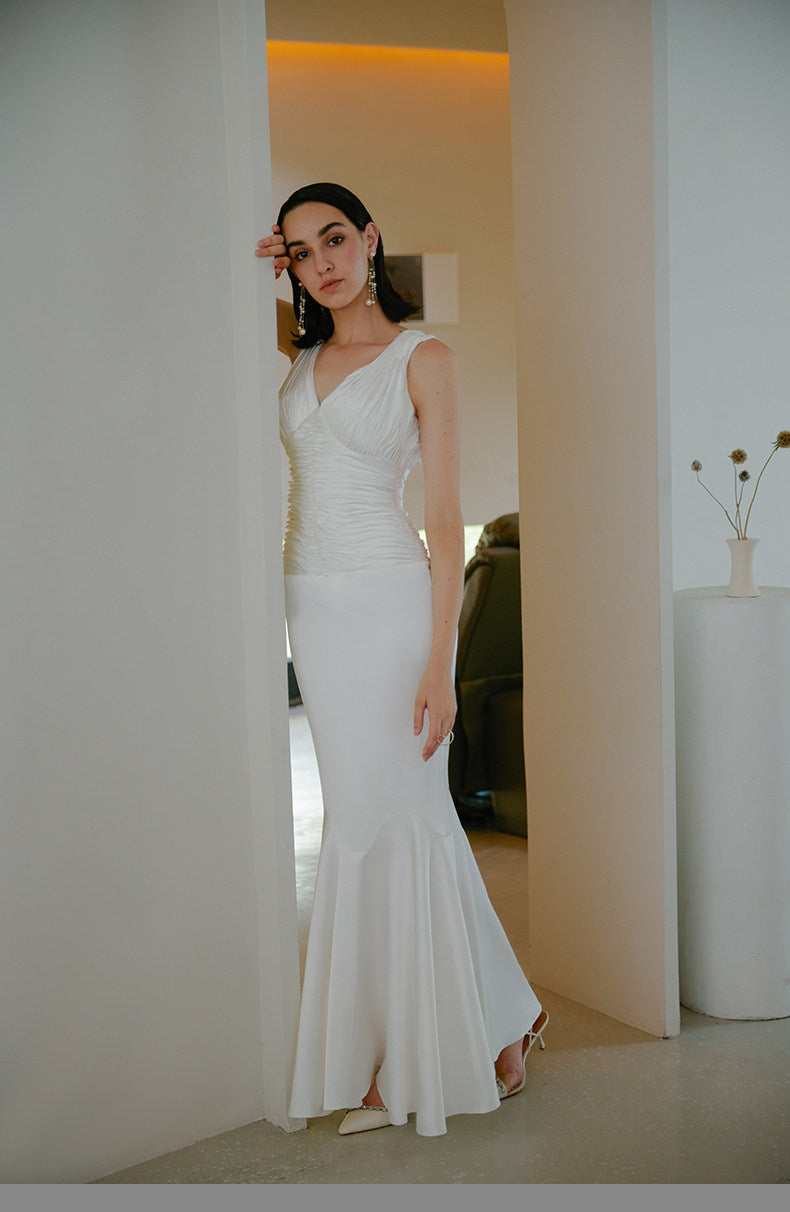 GOUDIN toast new engagement banquet party dress-VES.