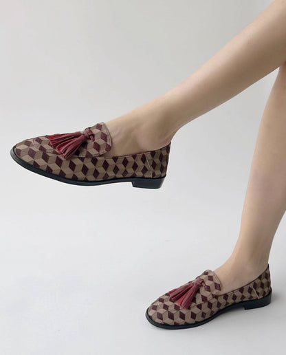 B-FEI British-style round toe loafers.