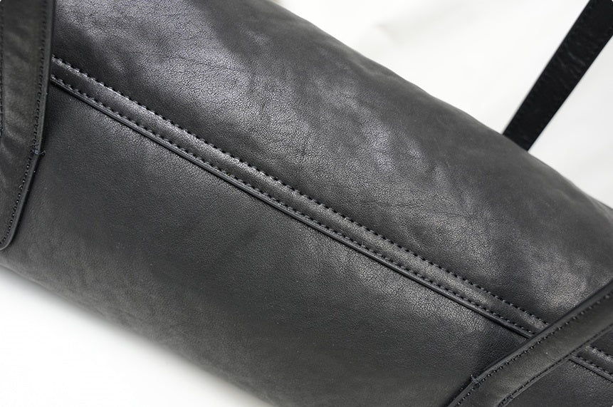 IUBALLET Tanned Leather Shoulder Barrel Bag - SPIRIT.