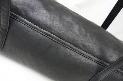 IUBALLET Tanned Leather Shoulder Barrel Bag - SPIRIT.