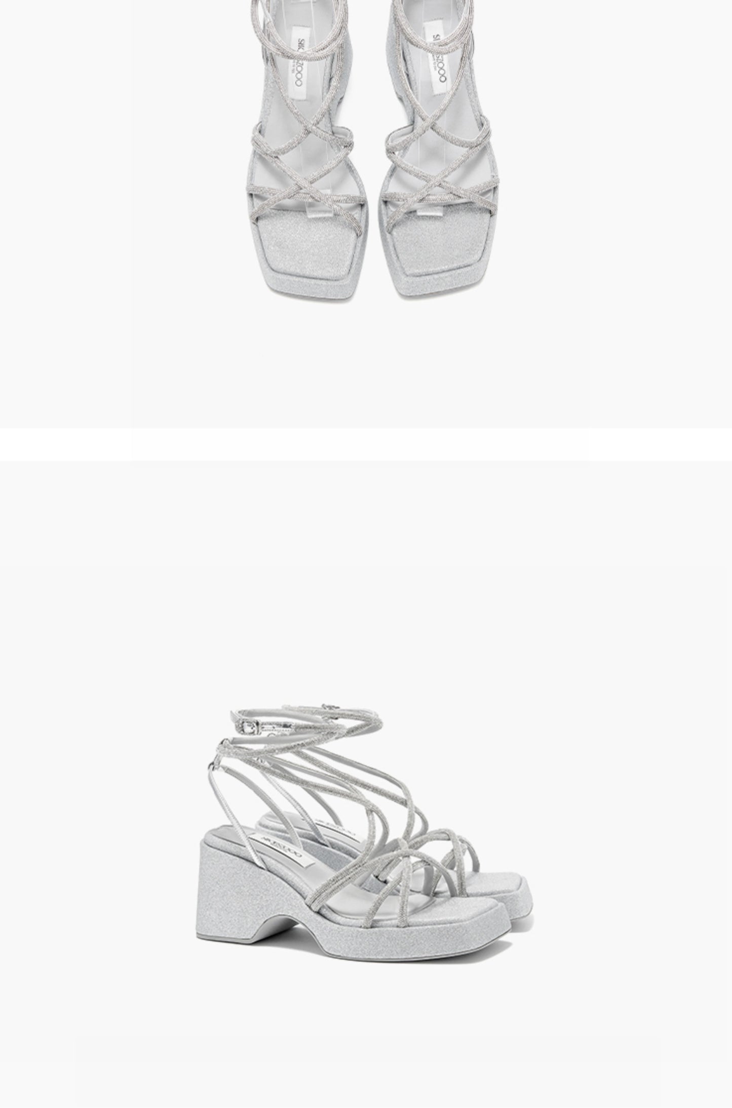 SHOESZOOO  Fairy Style Platform Block Heels - AQUA.