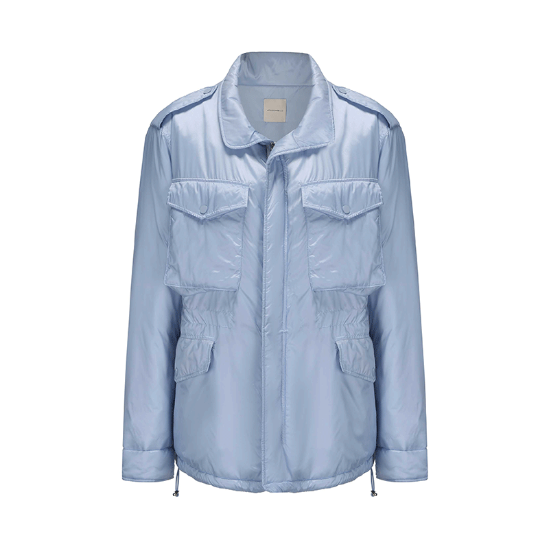 ATELIER MISS LU Glacier Blue Adjustable Waist Jacket - SIMPSON