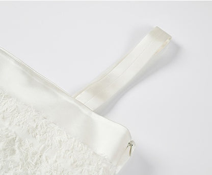 COMME MOI Lv Yan designer summer women's clothing short texture stitched satin suspenders - WREN ?