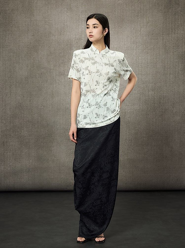 HECO Drop Neck Knitted Short Sleeve T-shirt - James.