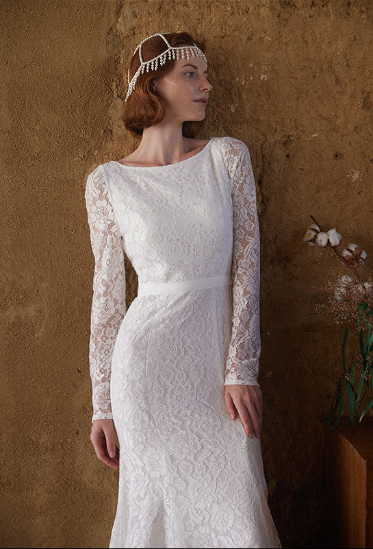 GOUDIN bridal white light wedding dress-IRMA.