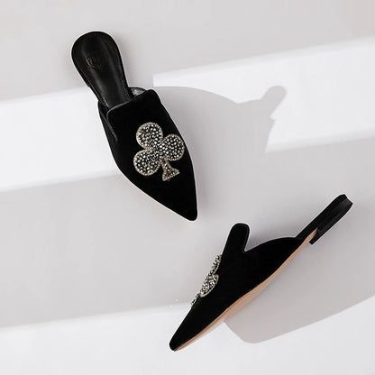 B-FEI sparkling rhinestone slip-on pointed toe women's shoes- HANNAH.
