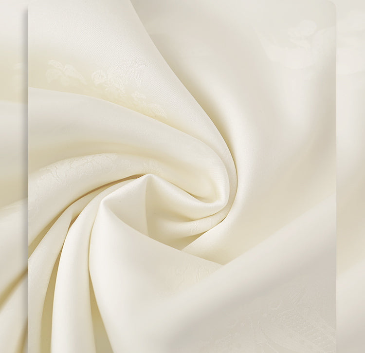 HECO Chinese Acetate Small Square Neck Short Sleeve Top- BEAK.