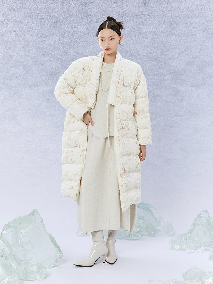 HECO Black white coffee Raccoon Fleece Wool Knitwear Sweater Women - side.