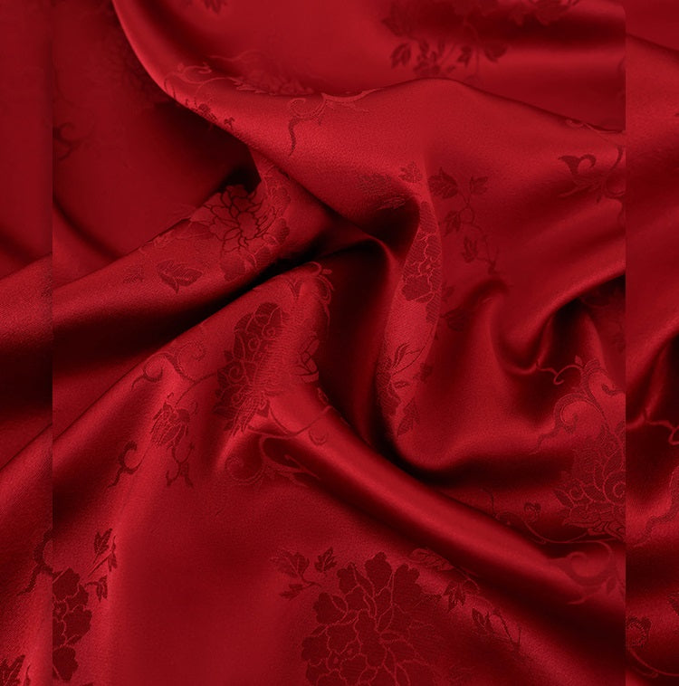 HECO Chinese acetate jacquard women's cool flesh covering elegant skirt - DATE.