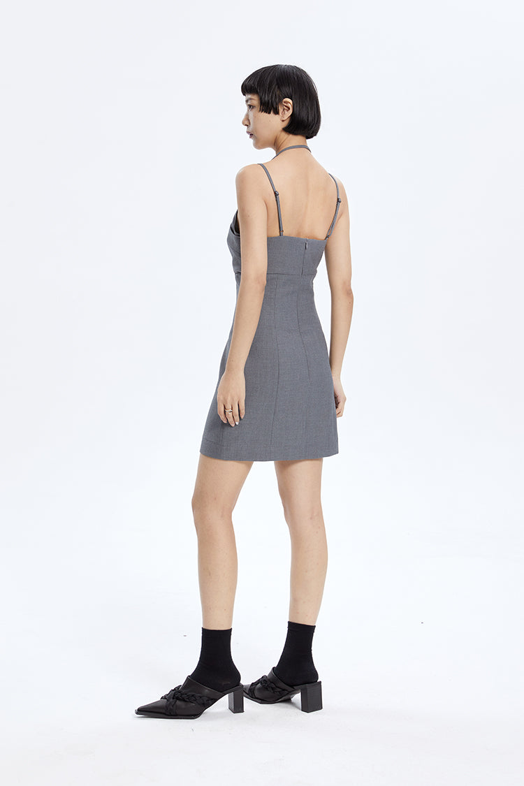 TINY IN fake two-piece sleeveless short dress-ACHA