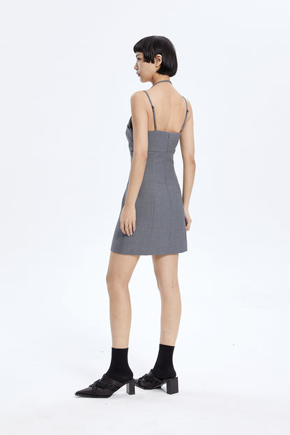 TINY IN fake two-piece sleeveless short dress-ACHA