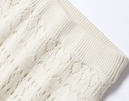 WANGXO | Handmade Beading Flared Sleeve Top & Fishtail Skirt Set -RAWLING.