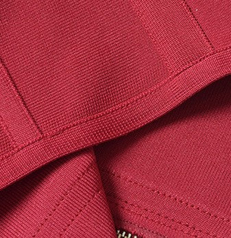 DOLLY Elegant Sleeveless Stand Collar Body Hug Midi Sexy Date Dress-NAT