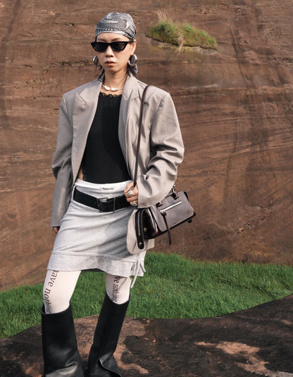 IUBALLET Independent Liner New Leather Fringe Motorcycle Bag - DANGER,