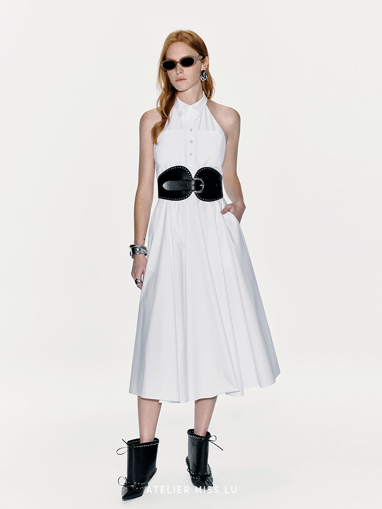 ATELIER MISS LU Orchid Backless Swing Dress - KLAUS.