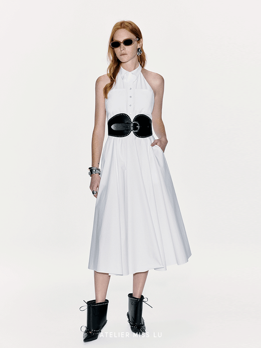 ATELIER MISS LU Orchid Backless Swing Dress - KLAUS.