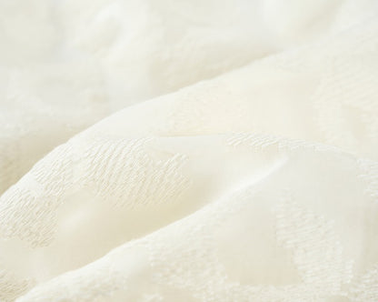 COMME MOI silk embroidered lace-up half-sleeved top - ESTHER.