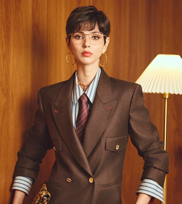 ANNASPEAK ROSSO Red Suit Pants Set-ADIO.