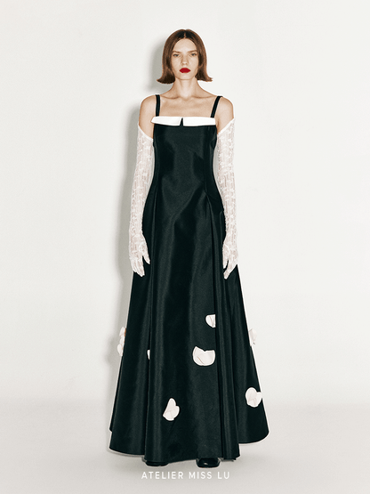 ATELIER MISS LU Orchid Shape Cut Gorgeous Swing Dress - CLAIRE.