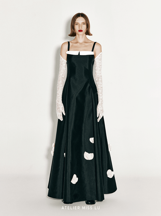 ATELIER MISS LU Orchid Shape Cut Gorgeous Swing Dress - CLAIRE.