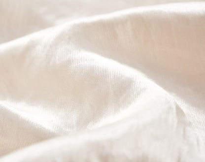 COMME MOI Lv Yan designer summer women's acetate luster commuter straight suit - WILLOW .