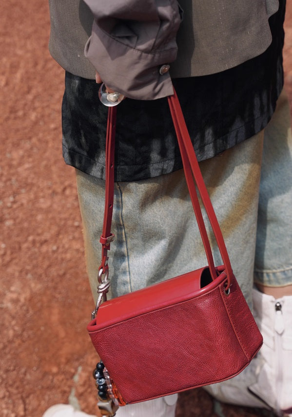 IUBALLET Retro Small Leather Box Bag - SWADE.