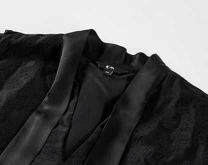 COMME MOI women's V-neck silk embroidered blouse top - TAMAR.