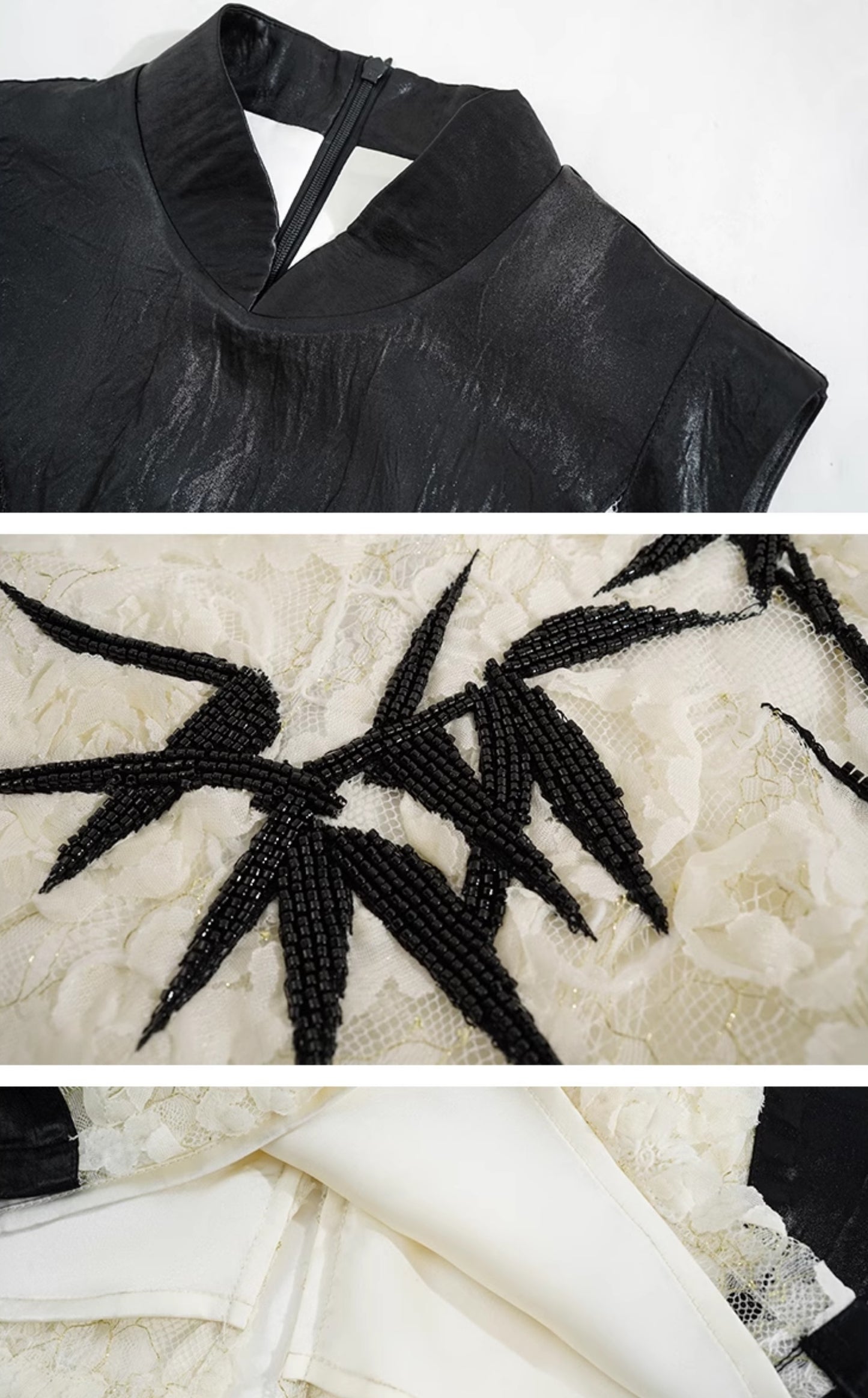 HECO Embroidered Acetate Cheongsam Sleeveless Midi Dress - what.