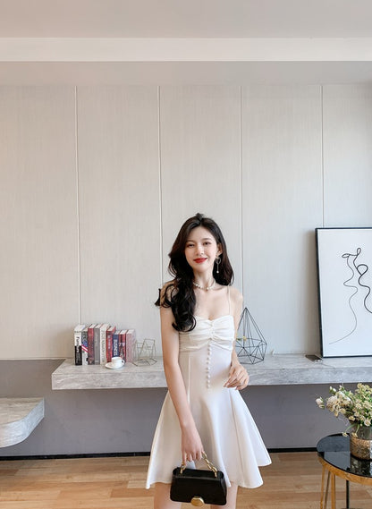 DOLLY High End Sleeveless Backless High Slim Waist Sexy Short Birthday Dress-LOLRA