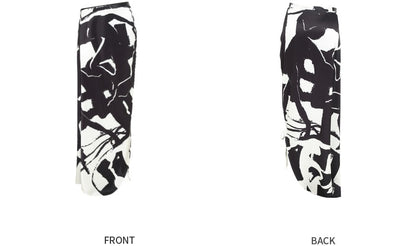ZHUCHONGYUN Autum Print Sirred Skirt-GAJEEL.