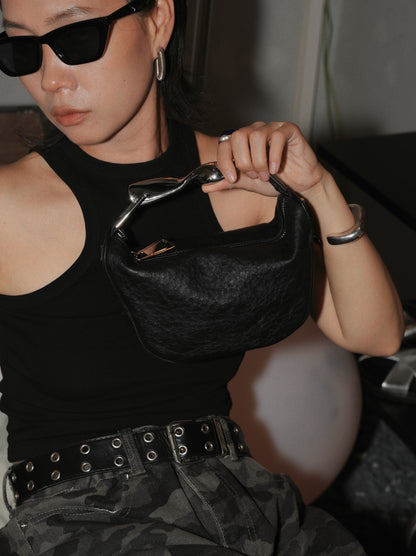 IUBALLET Quantum Gravity Metal Tote Futuristic Crossbody Bag - GUILT.