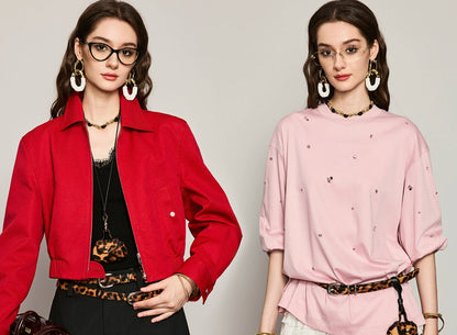 ANNASPEAK original top layer cowhide high-quality texture vintage leopard print belt-NIGE.