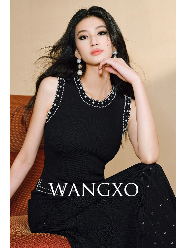 WANGXO Frost Pleat French Dress  - ESMEE.