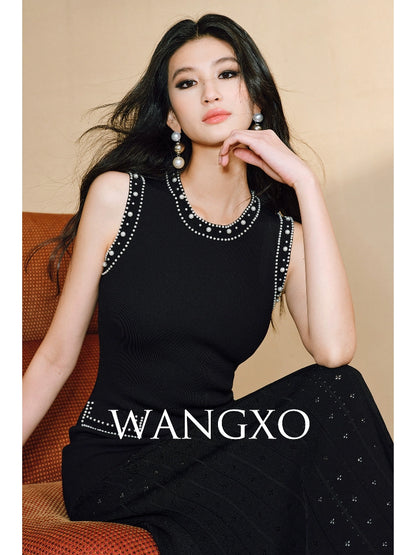 WANGXO Frost Pleat French Dress  - ESMEE.
