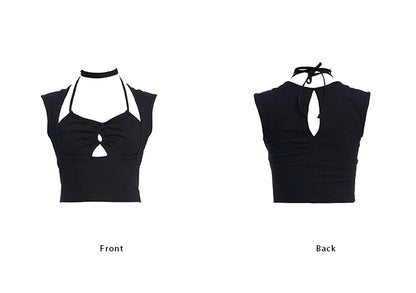 TINY IN cut-out drawstring short women's top-FANTA