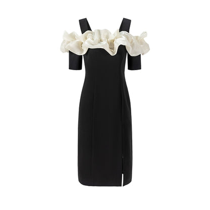 CHICHY Cloud Skirt Classic slip  women's golden party dress-DAMI
