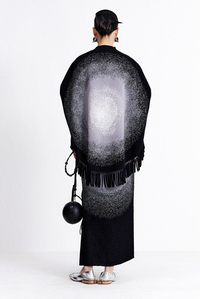 ZHUCHONGYUN Round Opening Jacquard Close-up Sleeveless Dress-GIN.