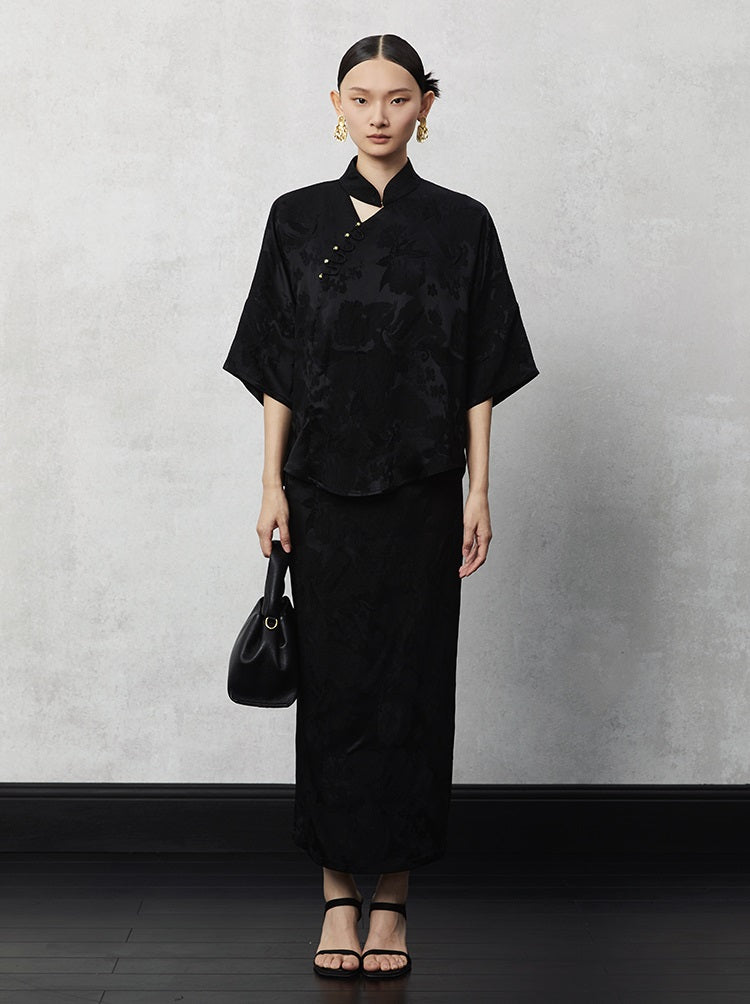 HECO Pleated Feminine Slit Long Skirt Summer - cors.