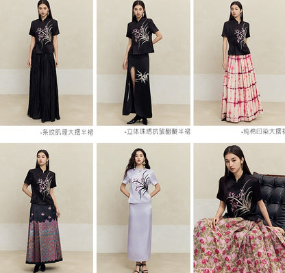 HECO Draped Acetate Short Sleeve T-Shirt Top Women - ministry.