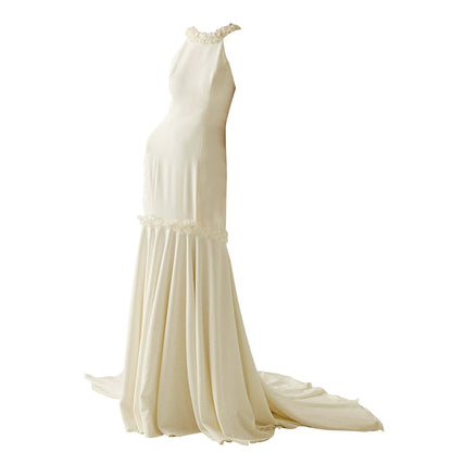 GOUDIN wedding fishtail light luxury evening dress-PIPER.