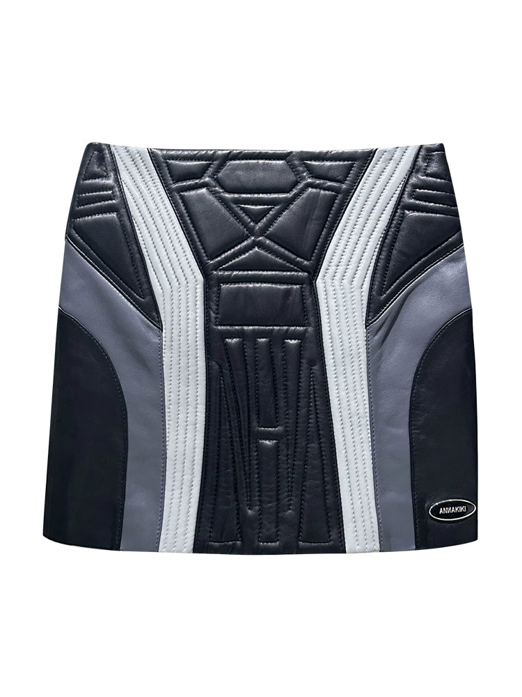 ANNAKIKI Niche Three-dimensional function stitching hip skirt-OLED