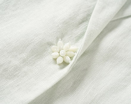 COMME MOI Lv Yan designer summer high-tech linen suit - GRACE.