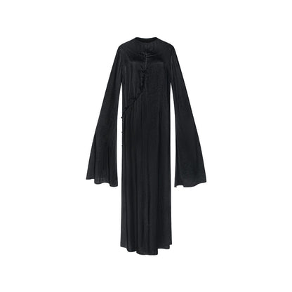 TUYUE Handmade Buckle Light Silhouette Midi Dress - NIMO.