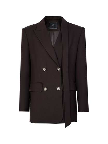 AUI  Blazer Women's New A-Line Skirt Bottom Top Three-Piece Set - Ji-Ho.