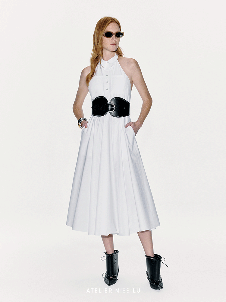ATELIER MISS LU Orchid Backless Swing Dress - KLAUS.