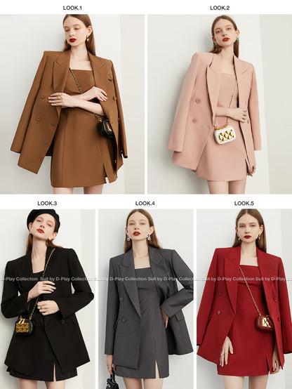 Slip dress + blazer suit set - Bian