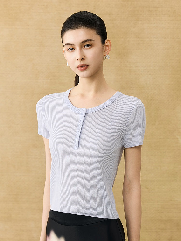 HECO Chinese Versatile Breathable Shoulder Short Sleeve T-Shirt - CEAS.