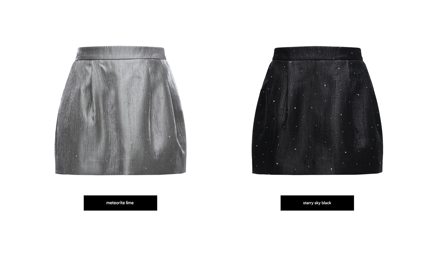 WANGXO |Satin French Retro Tailored High-Waisted Thin Bud Skirt -REYA.